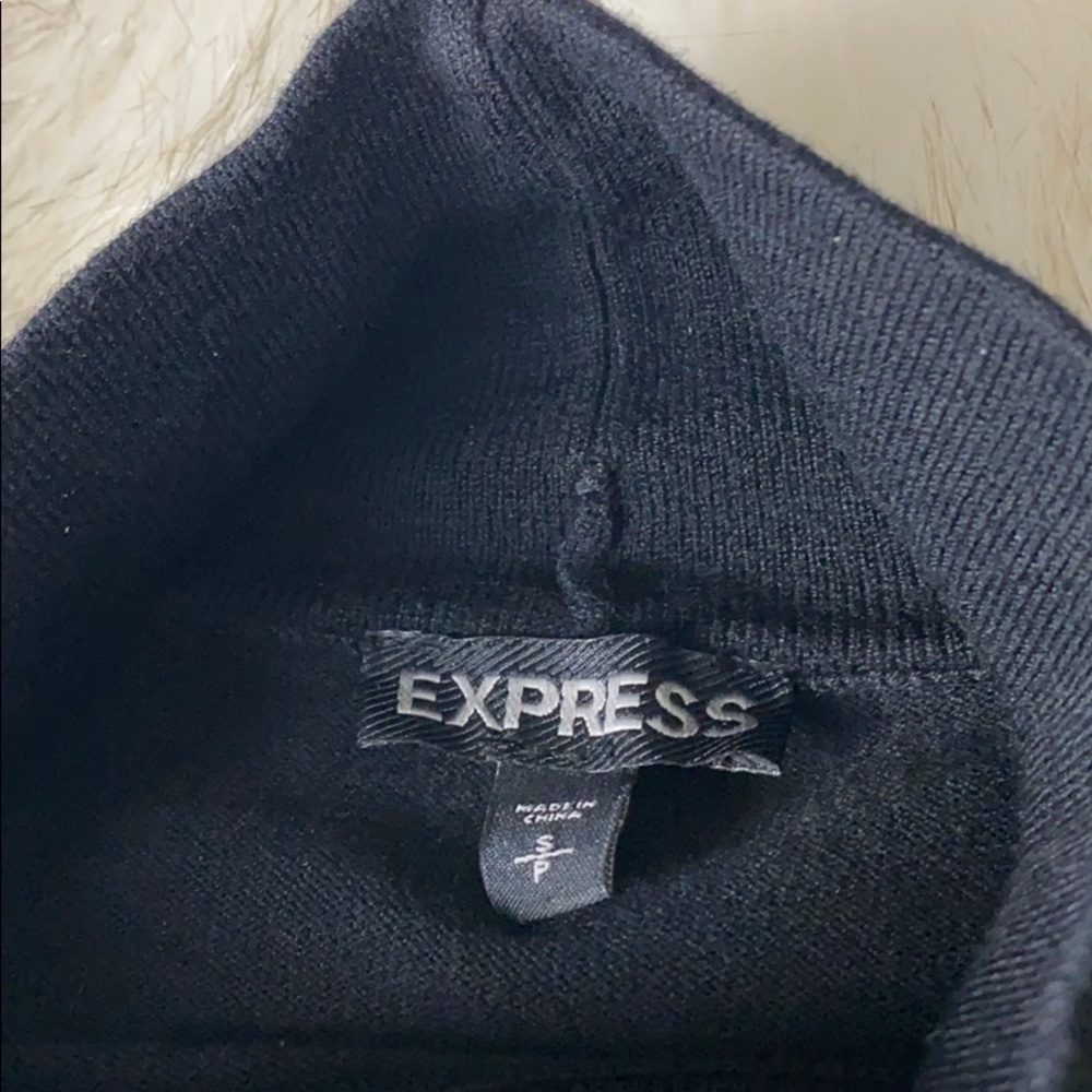Express Turtle Neck Long Sleeve Mini Dress, Size Small - Picture 7 of 9